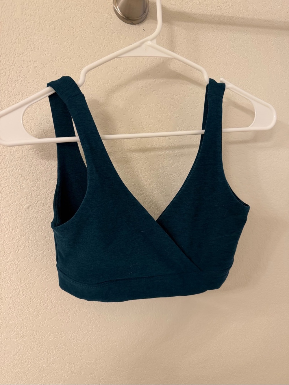 Beyond Yoga Deep Teal Wrap Bralette XS